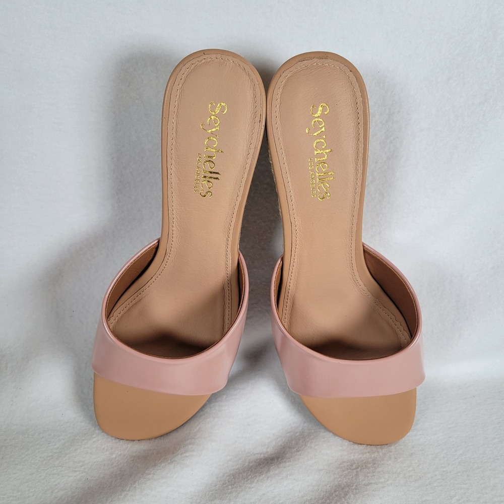 Seychelles Womens Sandal Just Like That Espadrille Wedge Size 7 Blush Pink - Picture 7 of 7